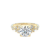 Scattered Diamond Band Engagement Ring by Allure